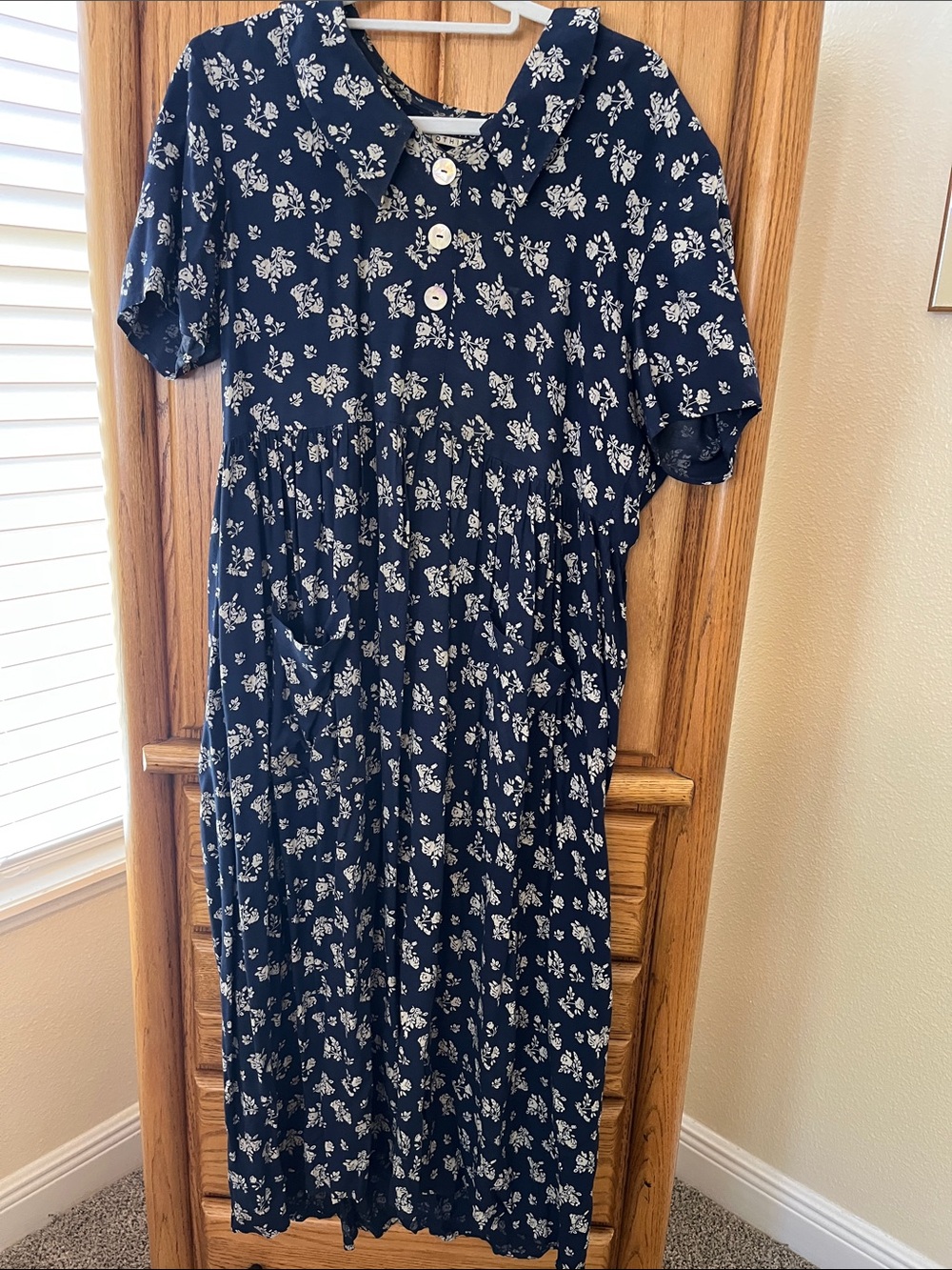 Women’s Maxi Flowered Sun Short Sleeve Dress by Notations Clothing Company
